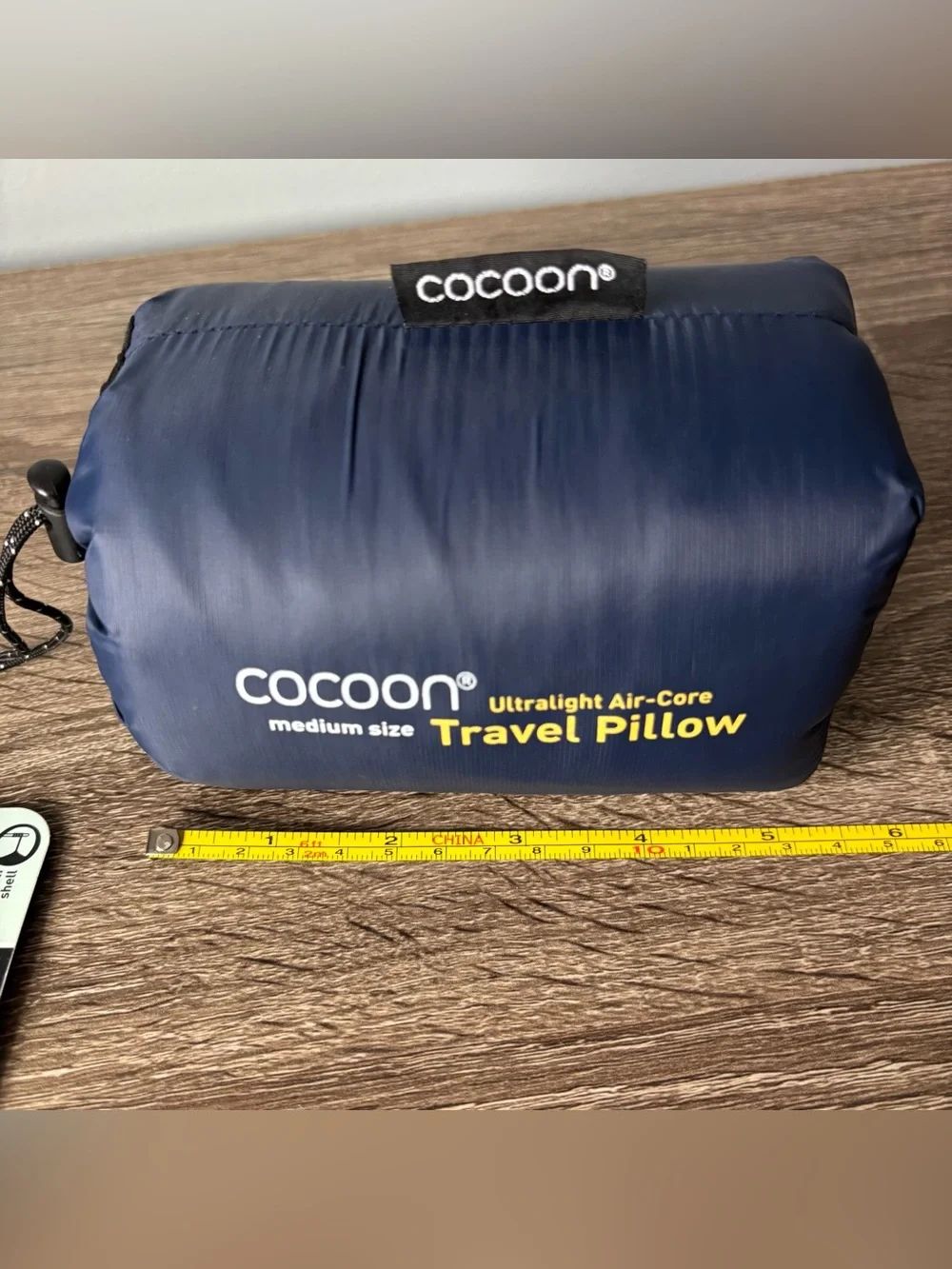 Cocoon Ultralight Air-core Travel Pillow NEW Medium 14x18” blue/gray
